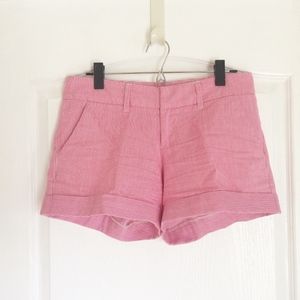 Red candy stripe shorts